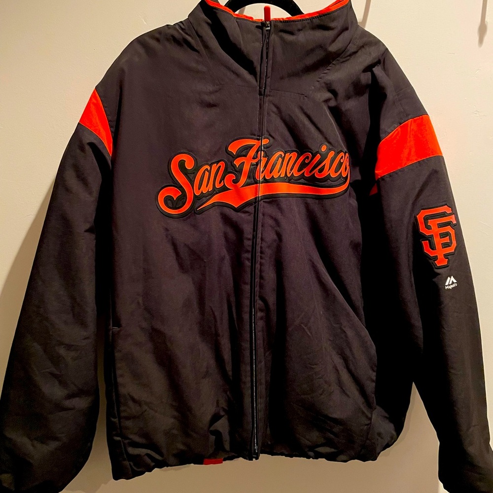 Men’s Majestic San Francisco Giants On Field Therma Base Full Zip Jacket XXL